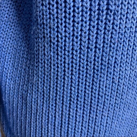 Urban Outfitters blue maroon colorblock knit v neck sweater size Medium - Picture 5 of 10